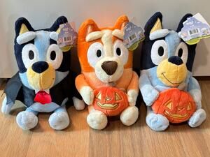 HALLOWEEN BLUEY plushes X 3